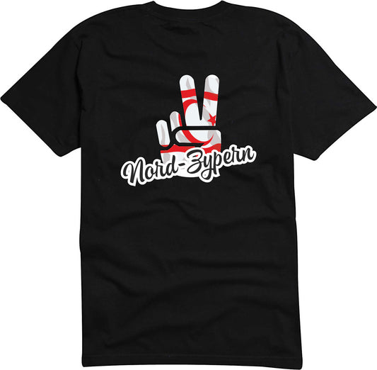 T-Shirt Herren - Victory - Flagge / Fahne - Nord-Zypern - Sieg