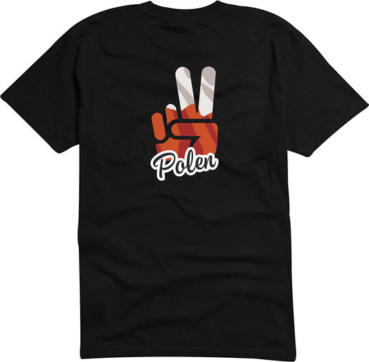 T-Shirt Herren - Victory - Flagge / Fahne - Polen - Sieg