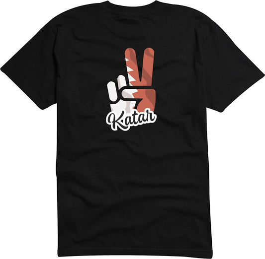 T-Shirt Herren - Victory - Flagge / Fahne - Katar - Sieg