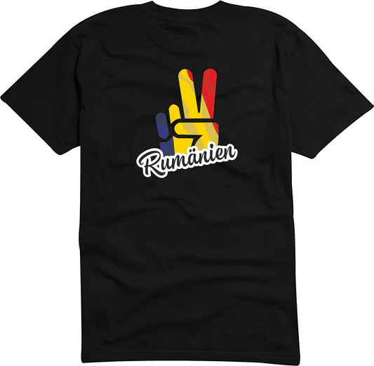 T-Shirt Herren - Victory - Flagge / Fahne - Rumänien - Sieg