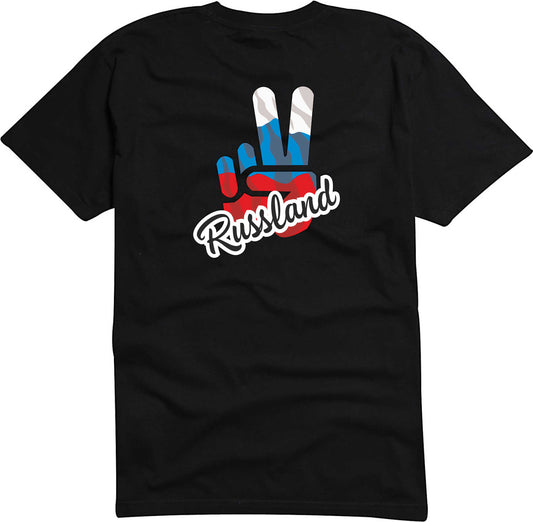 T-Shirt Herren - Victory - Flagge / Fahne - Russland  - Sieg