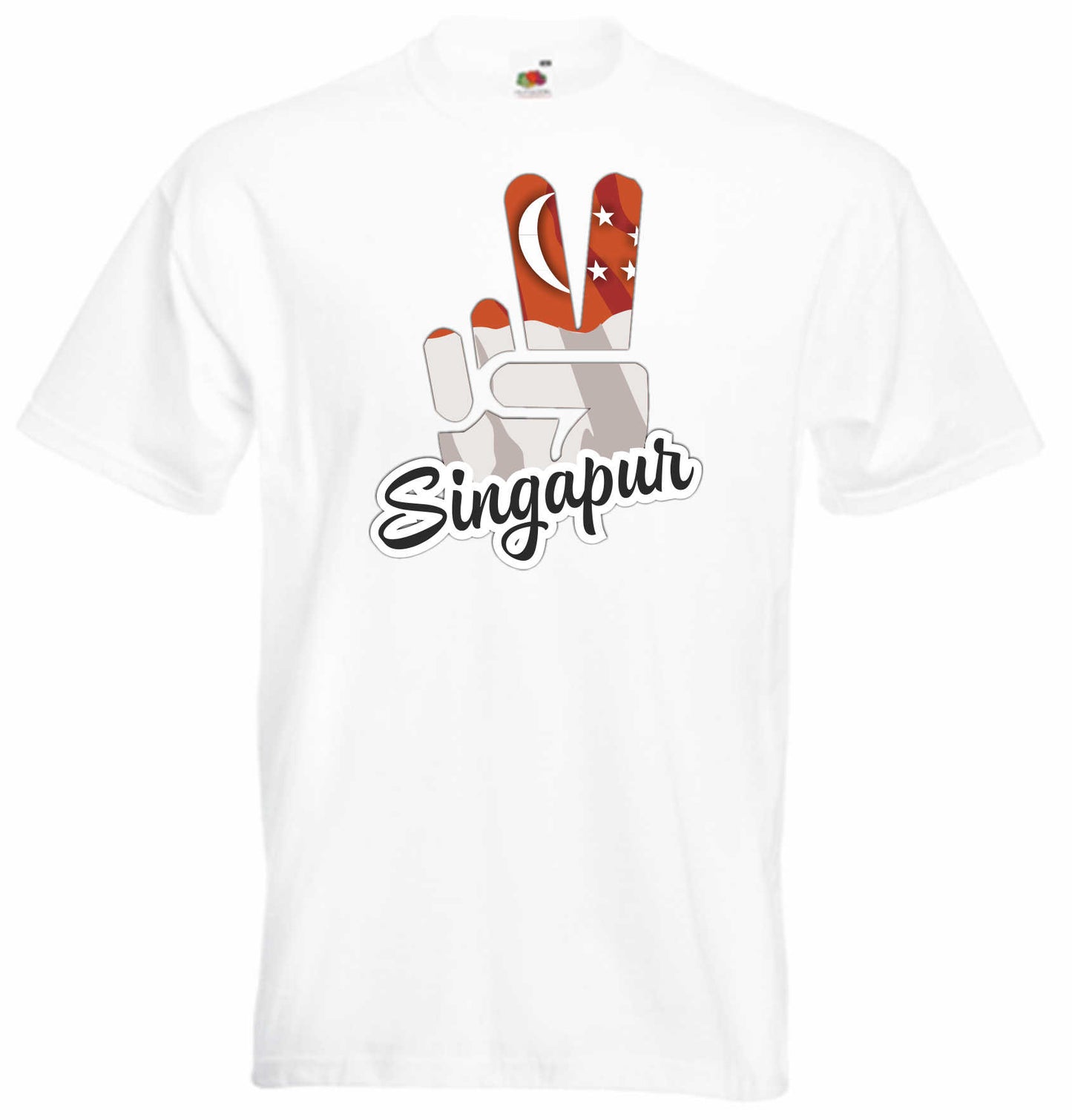 T-Shirt Herren - Victory - Flagge / Fahne - Singapur - Sieg