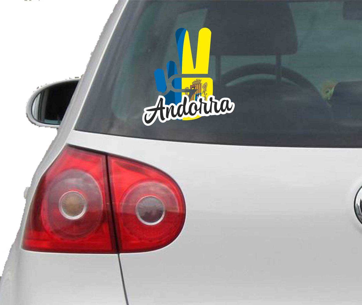Aufkleber - Autoaufkleber - Andorra - Victory - Sieg - Heckscheibe
