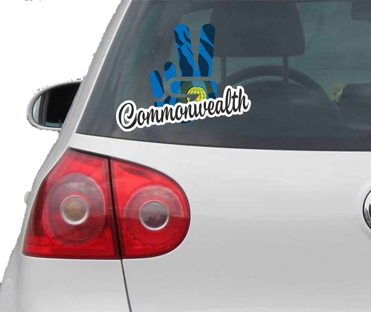Aufkleber - Autoaufkleber - Commonwealth - Victory - Sieg - Heckscheibe