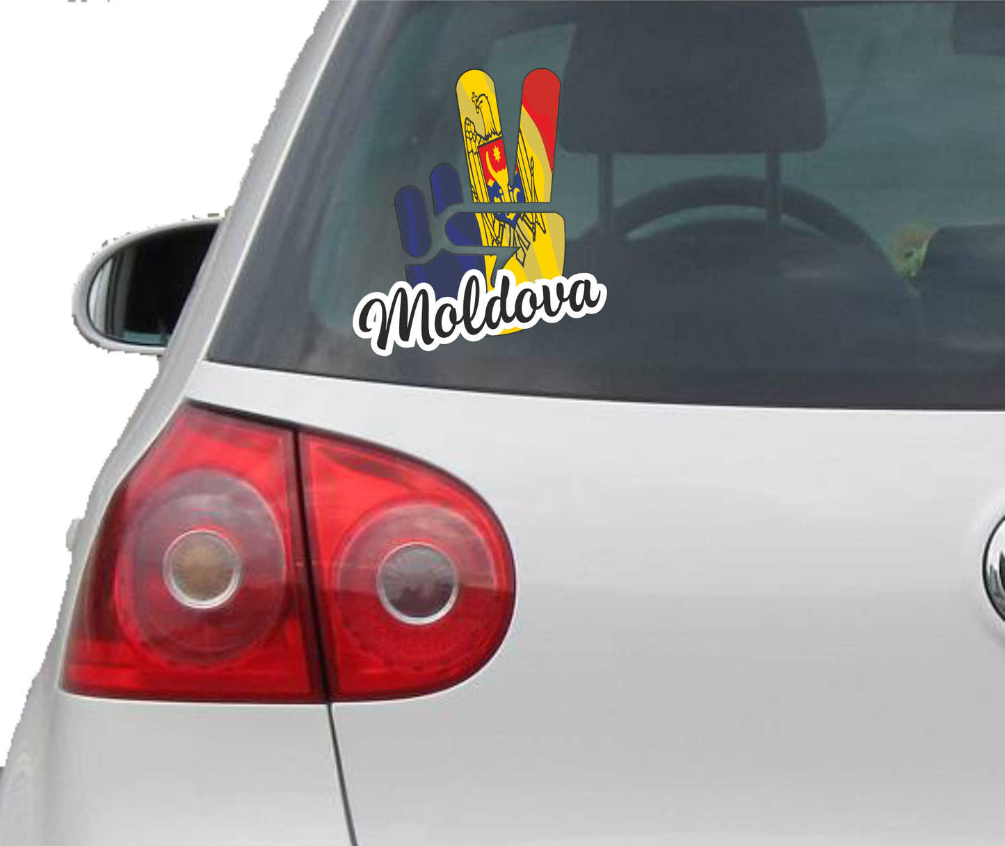 Aufkleber - Autoaufkleber - Moldova - Victory - Sieg - Heckscheibe