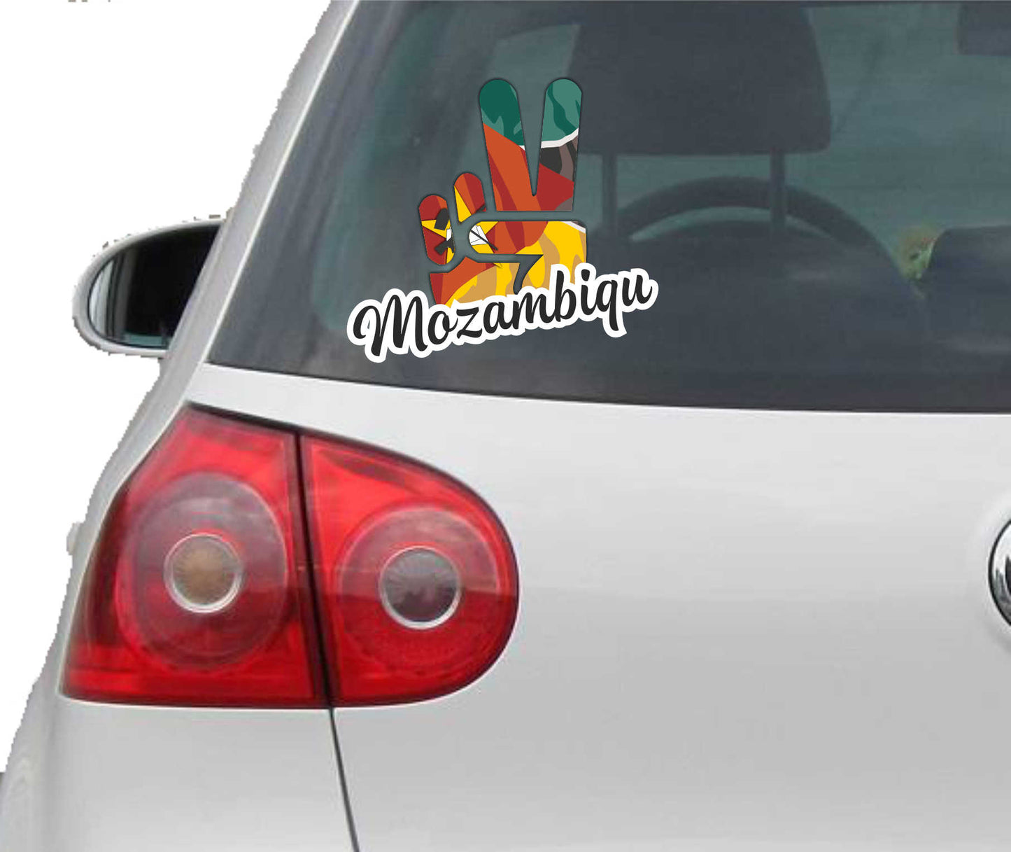Aufkleber - Autoaufkleber - Mozambique - Victory - Sieg - Heckscheibe
