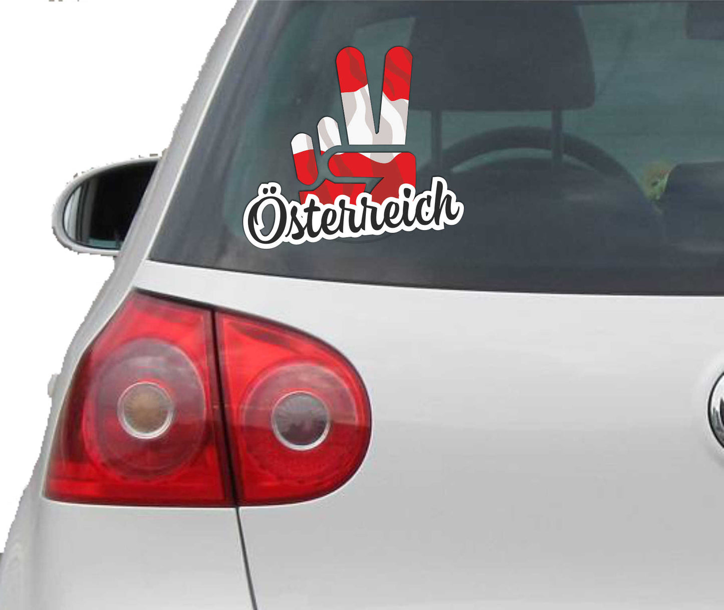 Aufkleber - Autoaufkleber - Österreich - Victory - Sieg - Heckscheibe