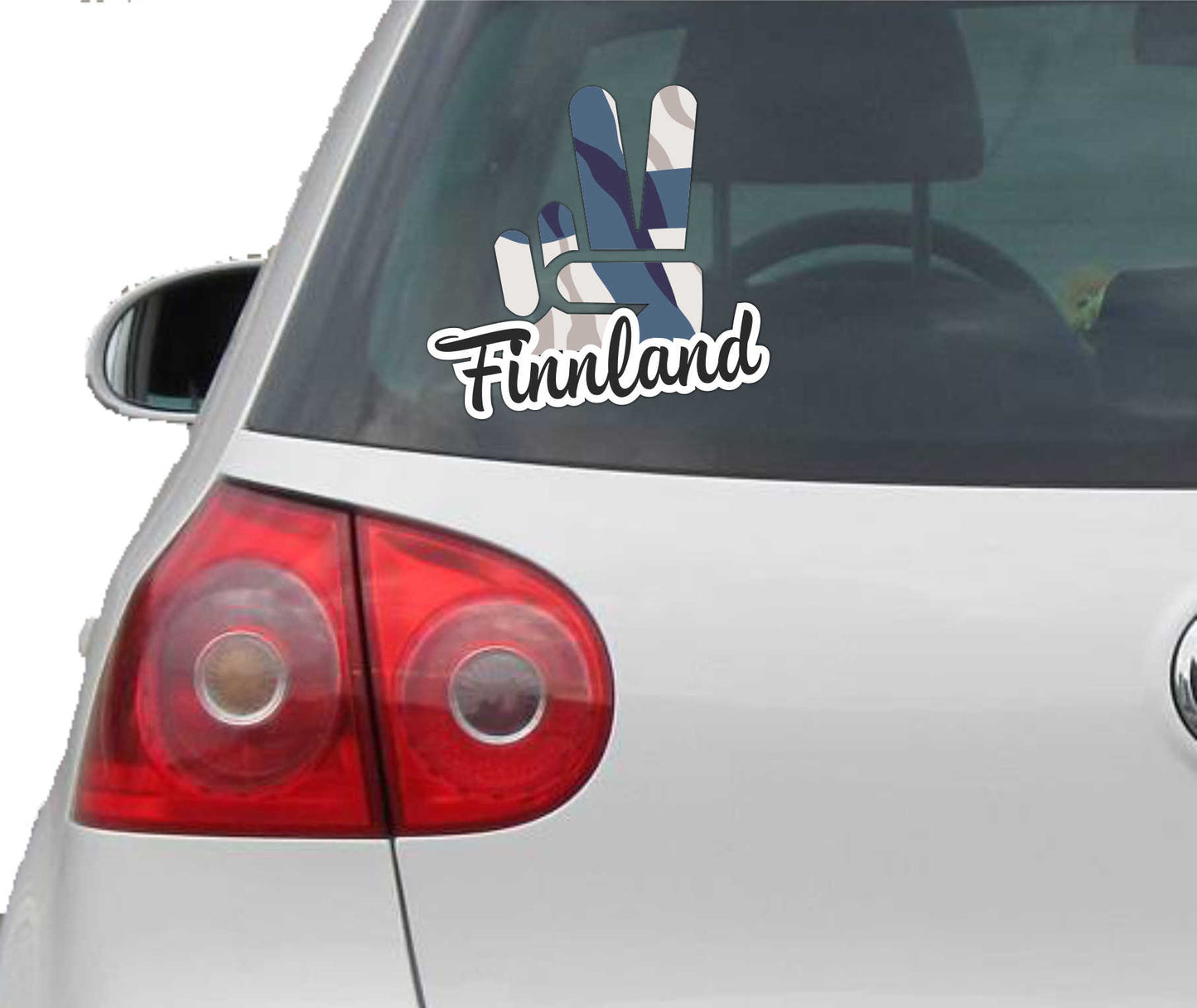 Aufkleber - Autoaufkleber - Finnland - Victory - Sieg - Heckscheibe