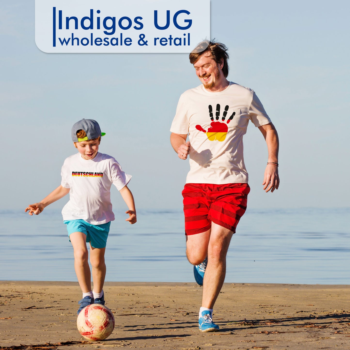 INDIGOS UG - T-Shirt Herren - Schweiz - Hand - Fussball