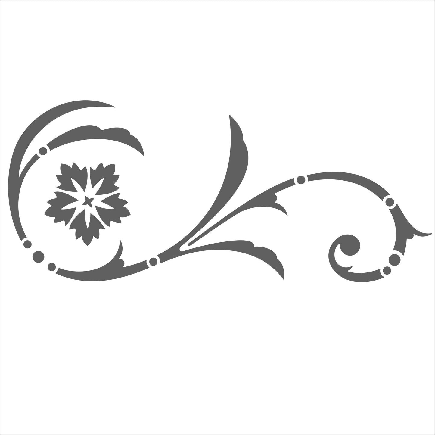 Wandtattoo - e2 wunderschönes Tribal Blätter Blumen Pflanzen