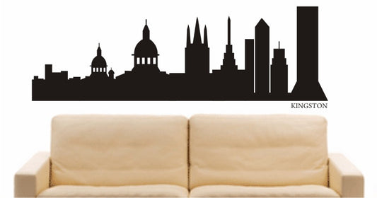 WANDTATTOO e556 Skyline Stadt - Kingston (Australien) Design 1