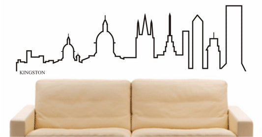 WANDTATTOO e556 Skyline Stadt - Kingston (Australien) Design 4