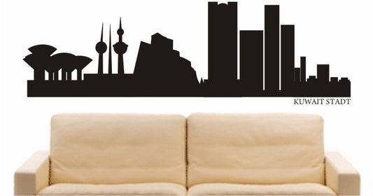 WANDTATTOO e560 Skyline Stadt - Kuwait Design 1