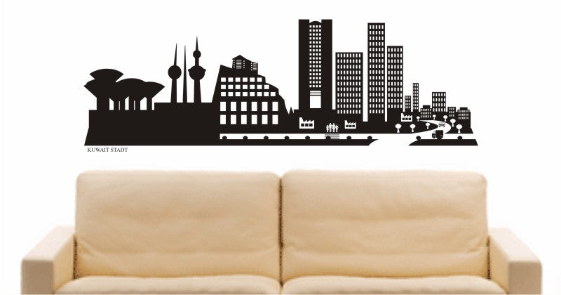 WANDTATTOO e560 Skyline Stadt - Kuwait Design 2