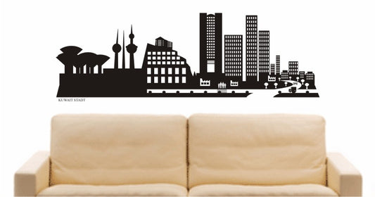 WANDTATTOO e560 Skyline Stadt - Kuwait Design 2