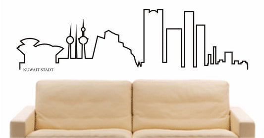 WANDTATTOO e560 Skyline Stadt - Kuwait Design 4