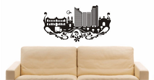 WANDTATTOO e563 Skyline Stadt - Lima (Anden) Design 3