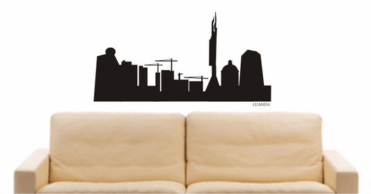 WANDTATTOO e565 Skyline Stadt - Luanda(Angola) Design 1