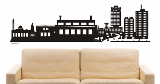 WANDTATTOO e566 Skyline Stadt - Lusaka (Sambia) Design 2