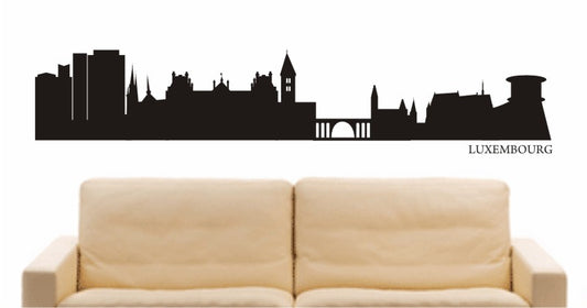 WANDTATTOO e567 Skyline Stadt - Luxemburg Design 1