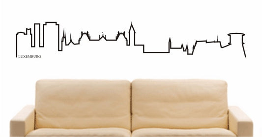 WANDTATTOO e567 Skyline Stadt - Luxemburg Design 4