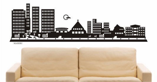 WANDTATTOO e574 Skyline Stadt - Maseru (Lesotho) Design 2