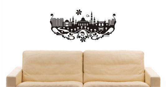WANDTATTOO e575 Skyline Stadt - Maskat (Maskat) Design 3