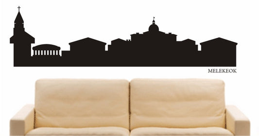 WANDTATTOO e576 Skyline Stadt - Melekeok (Palau) Design 1