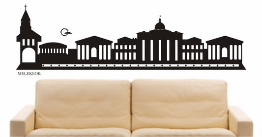 WANDTATTOO e576 Skyline Stadt - Melekeok (Palau) Design 2