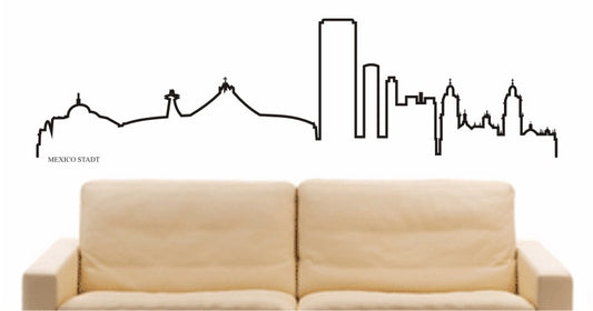 WANDTATTOO e577 Skyline Stadt - Mexico Design 4
