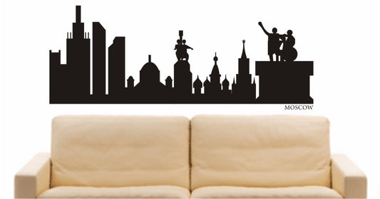 WANDTATTOO e581 Skyline Stadt - Moscow Design 1