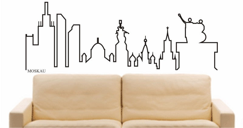 WANDTATTOO e581 Skyline Stadt - Moscow Design 4