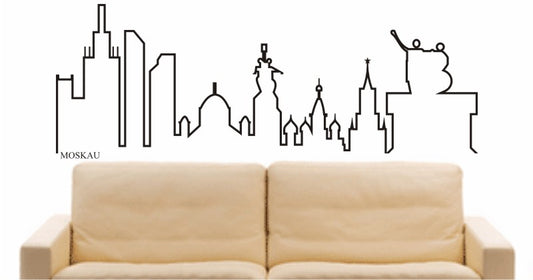 WANDTATTOO e581 Skyline Stadt - Moscow Design 4