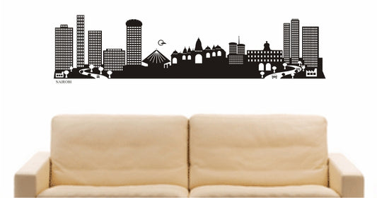 WANDTATTOO e582 Skyline Stadt - Nairobi (Kenia) Design 2