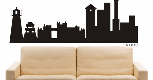 WANDTATTOO e583 Skyline Stadt - Nassau D1
