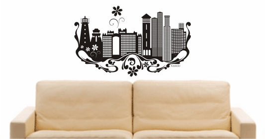 WANDTATTOO e583 Skyline Stadt - Nassau Design 3