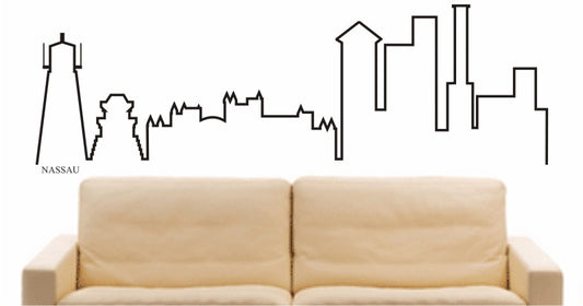WANDTATTOO e583 Skyline Stadt - Nassau Design 4