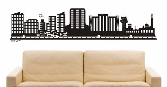 WANDTATTOO e585 Skyline Stadt - Niamey (Niger) Design 2