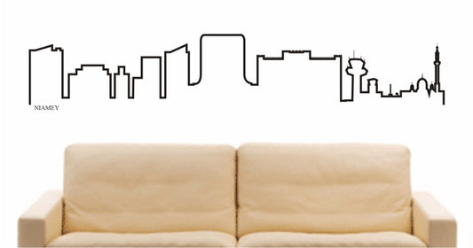 WANDTATTOO e585 Skyline Stadt - Niamey (Niger) Design 4