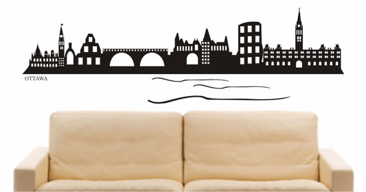 WANDTATTOO e590 Skyline Stadt - Ottawa (kanada) Design 2