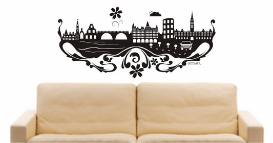 WANDTATTOO e590 Skyline Stadt - Ottawa (kanada) Design 3