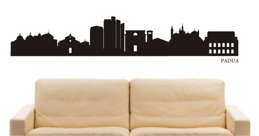 WANDTATTOO e592 Skyline Stadt - Padua (Italien) Design 1