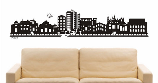 WANDTATTOO e592 Skyline Stadt - Padua (Italien) Design 2