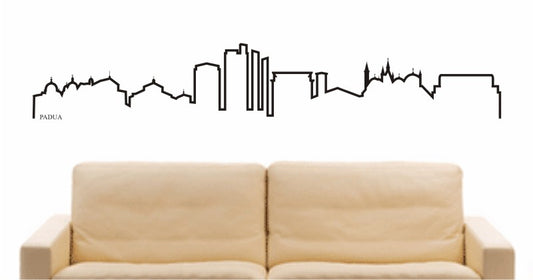 WANDTATTOO e592 Skyline Stadt - Padua (Italien) Design 4
