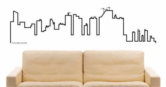 WANDTATTOO e593 Skyline Stadt - Panama Design 4