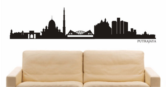 WANDTATTOO e604 Skyline Stadt - Putrajaya (Kuala Lumpur) Design 1