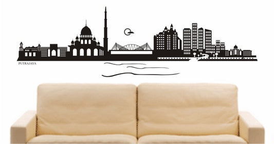 WANDTATTOO e604 Skyline Stadt - Putrajaya (Kuala Lumpur) Design 2