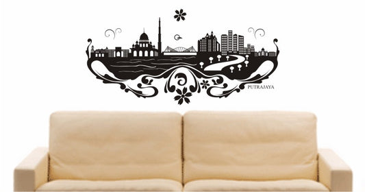 WANDTATTOO e604 Skyline Stadt - Putrajaya (Kuala Lumpur) Design 3