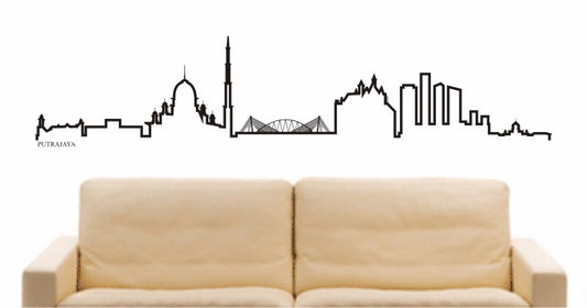 WANDTATTOO e604 Skyline Stadt - Putrajaya (Kuala Lumpur) Design 4
