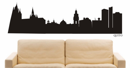 WANDTATTOO e607 Skyline Stadt - Quito (Ecuador) Design 1